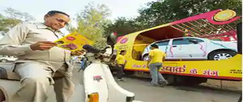 Kiosk advertising in Gujarat Villages, Gujarat Rural Roadshow advertising